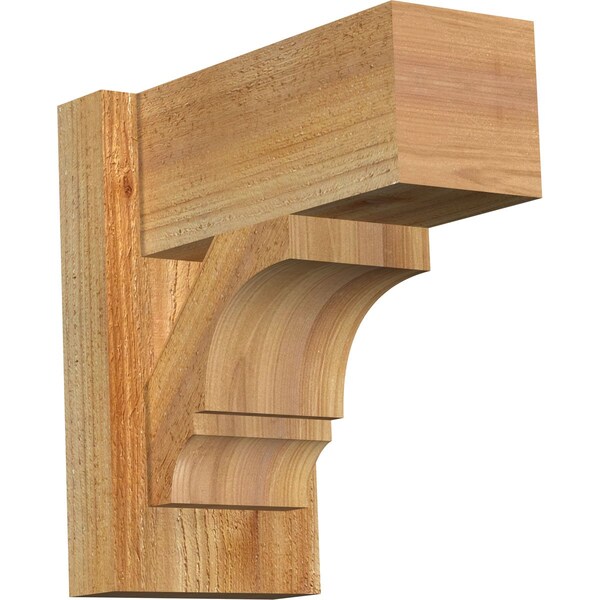 Ekena Millwork Balboa Block Rough Sawn Outlooker, Western Red Cedar, 6"W x 12"D x 12"H OUT06X12X12BOA05RWR - main